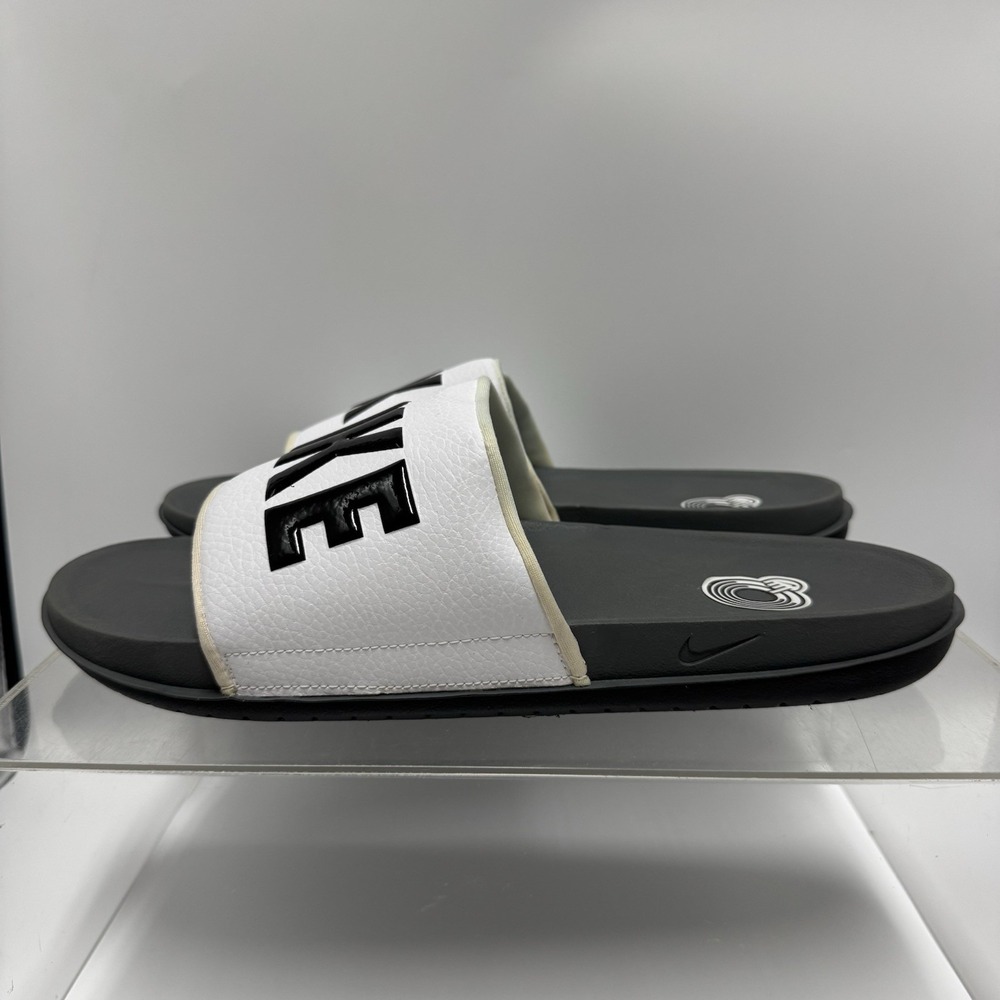 Nike Offcourt Slide Dark Grey White BQ4639-001 Slipper Slides Men's Size 14